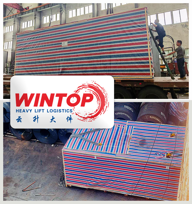 Wintop Heavy Lift Shipped a Hydraulic Press and Accessories from Shanghai to Laem Chabang