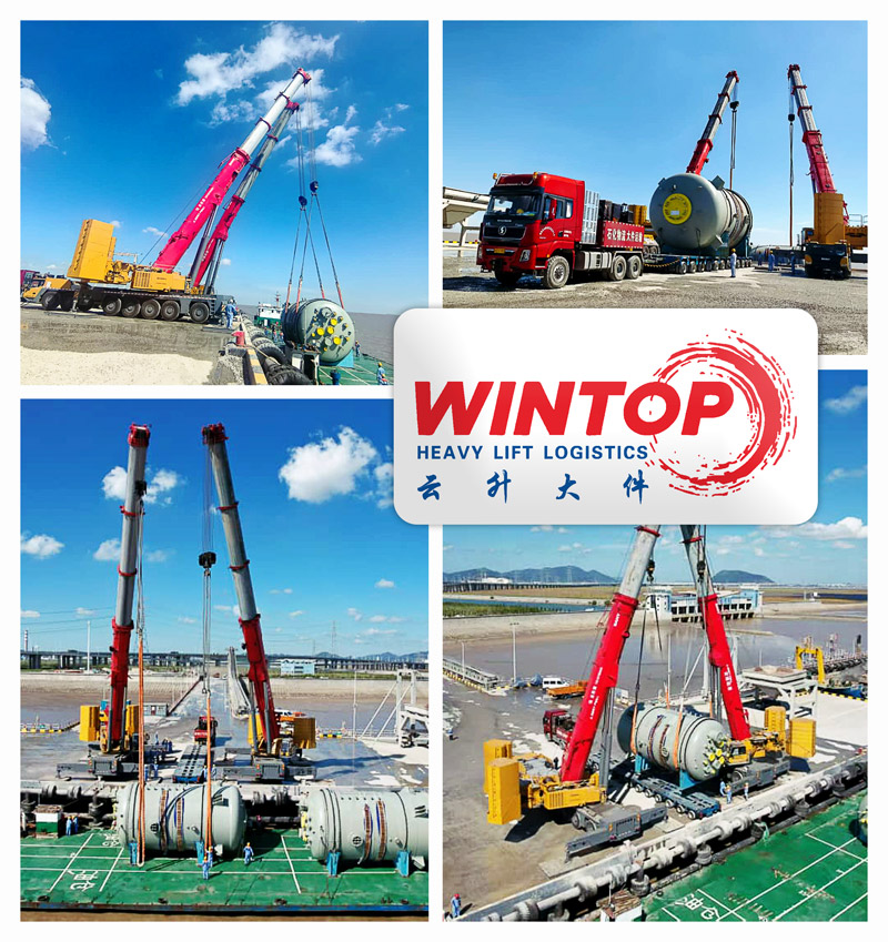 Wintop Heavy Lift Shipped 13m Long Breakbulk Cargo from Tianjin, China to Kuwait
