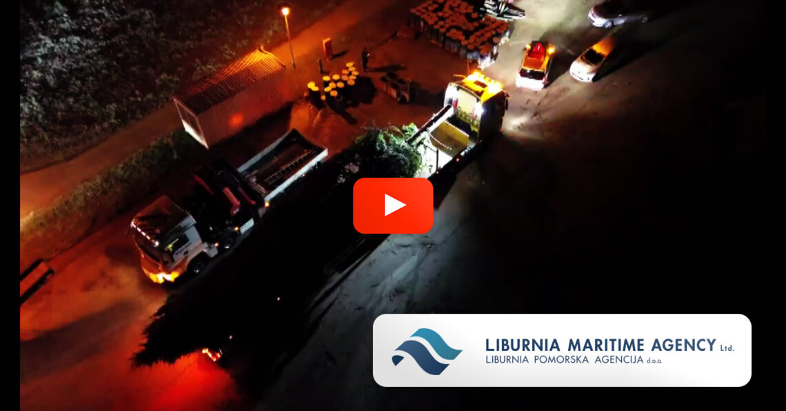 Liburnia Assisted with the Transport of a Large Christmas Tree for the Zagreb Square