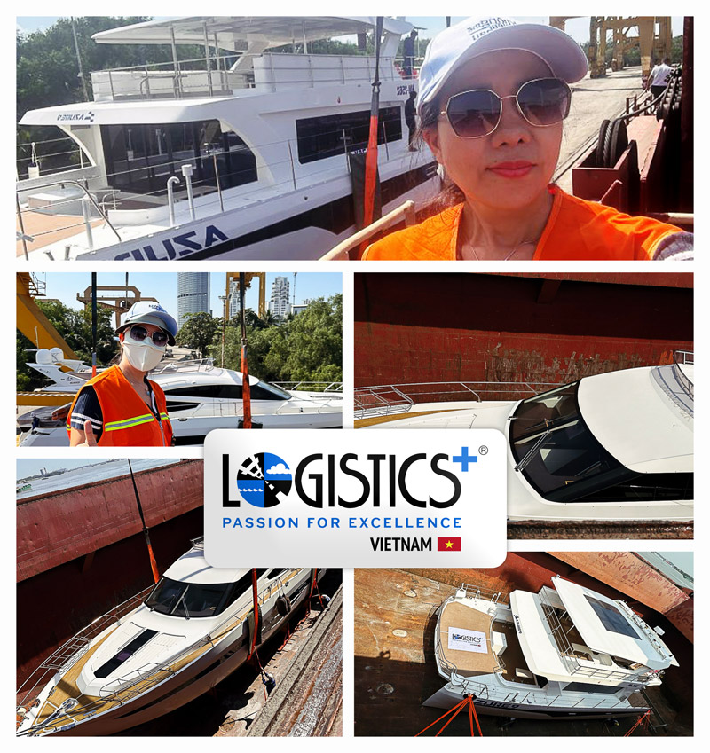 Logistics Plus Vietnam Loaded Two Stunning Yachts for Local Transport from Southern to Northern Vietnam