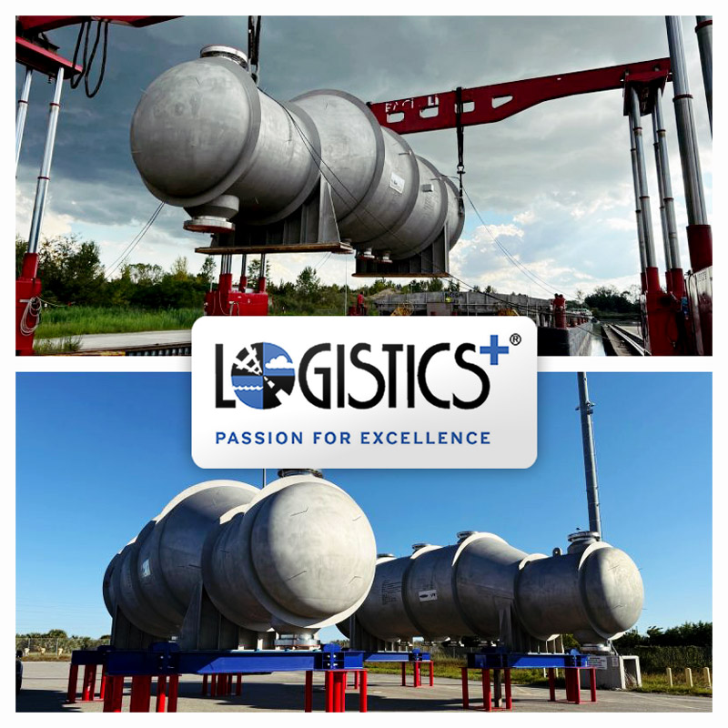 Logistics Plus Delivered Three 120mt Heat Exchangers from Italy to the United States