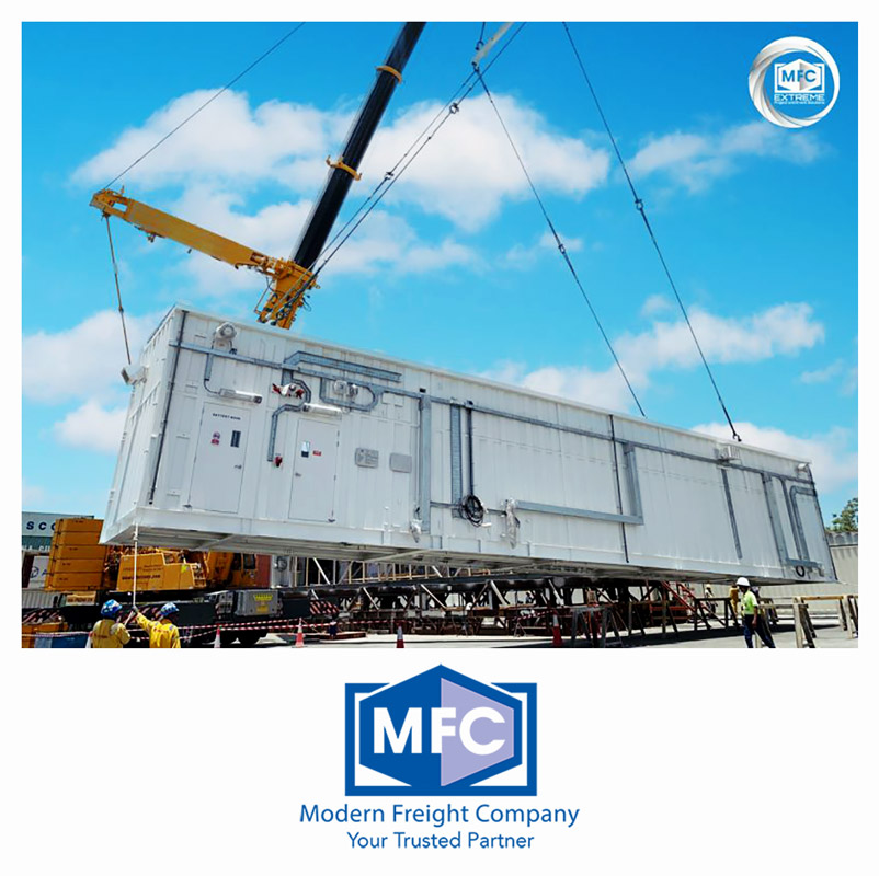 The MFC Extreme Team is Transporting this Modular Substation No Matter What it Takes