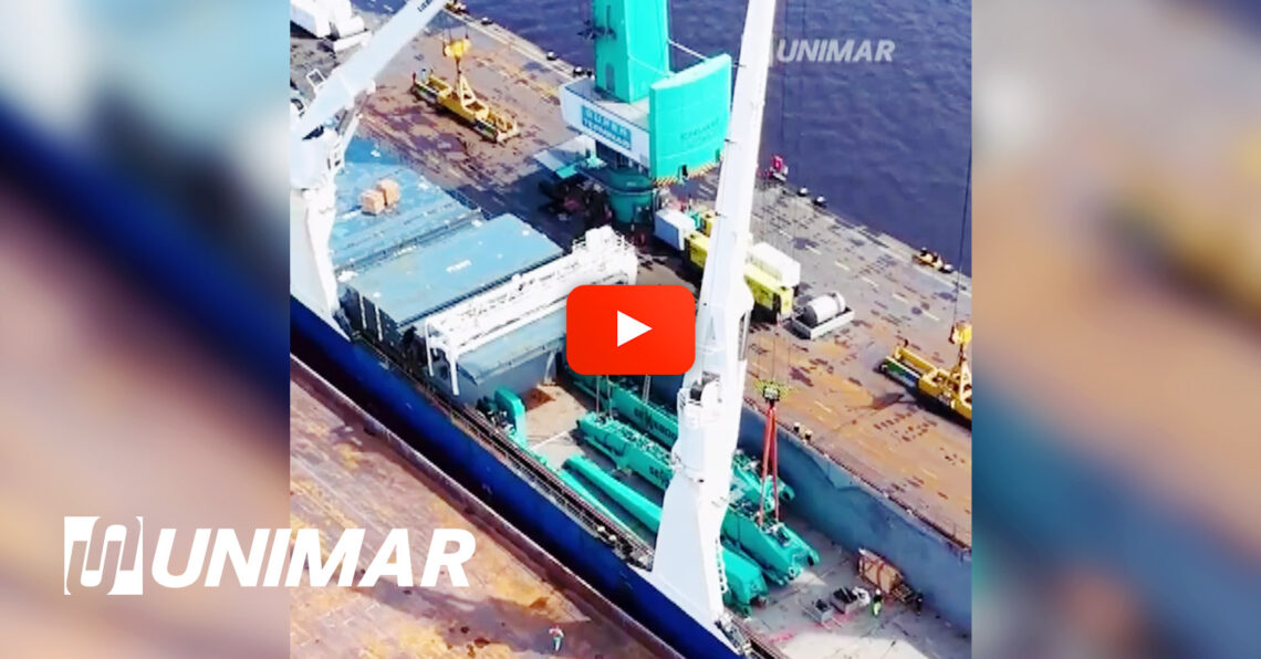 Unimar Coordinated the Unloading of Three Cranes in Manaus, Brazil